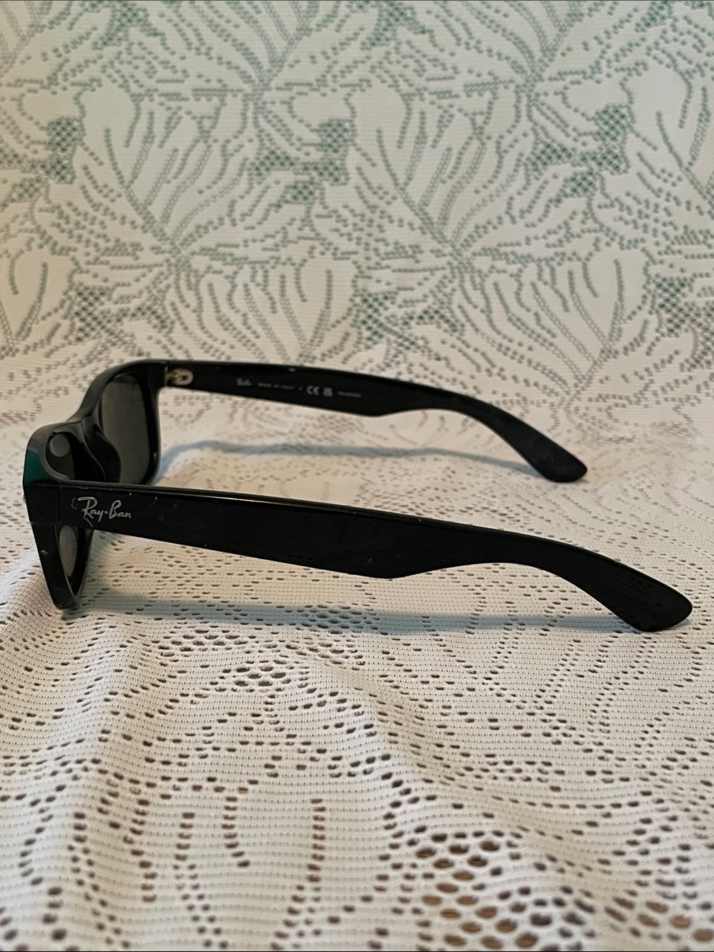 Ray-Ban Black Polarized Wayfarer-Style Men's Sunglasses - Picture 6 of 11